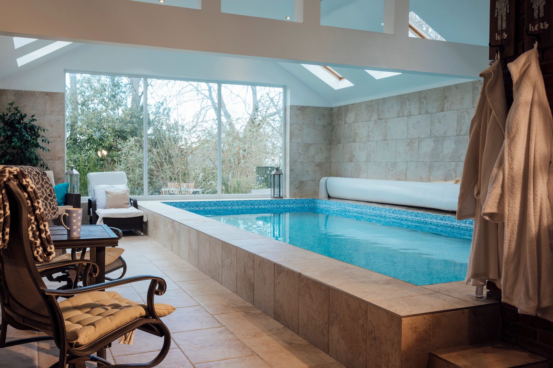Pool installation with integrated equipment systems